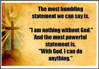 Nothing without GOD