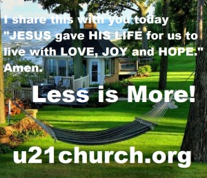 u21church - 184 LESS IS MORE